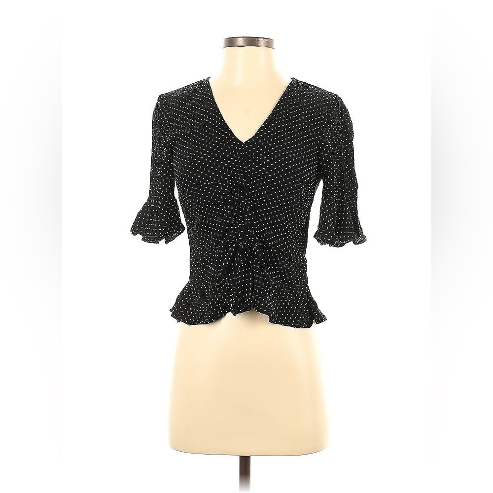 H&M Polka Dot Quarter Sleeve Blouse
